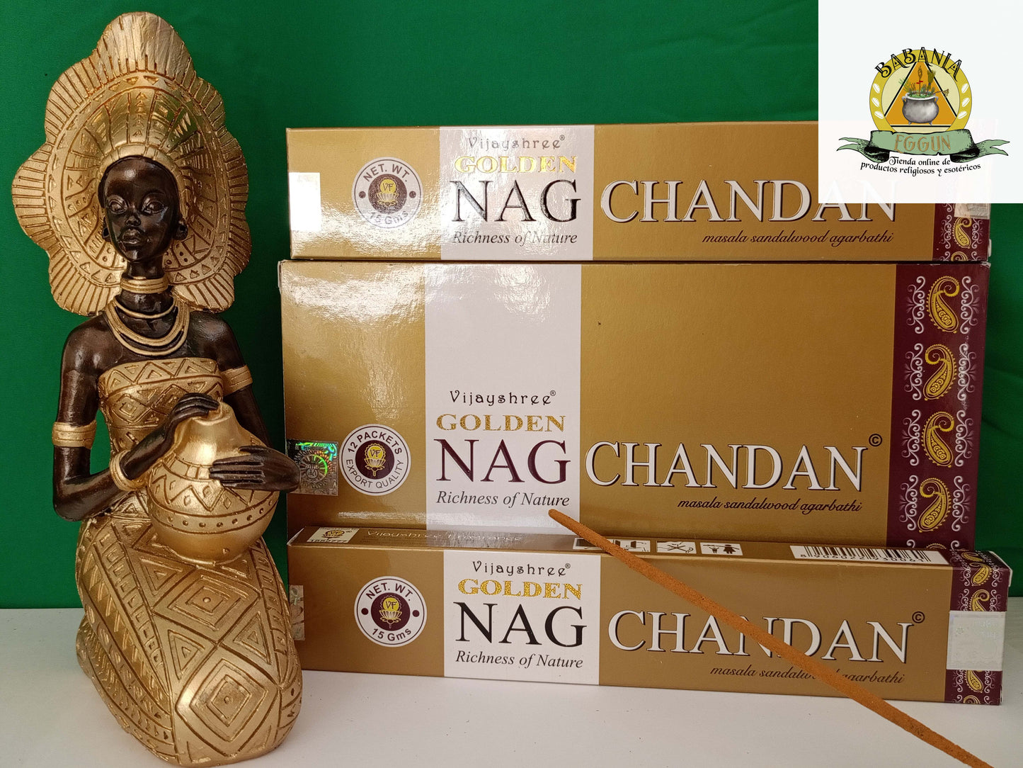 INCIENSO NAG CHANDAN GOLDEN X caja de 15 gr
