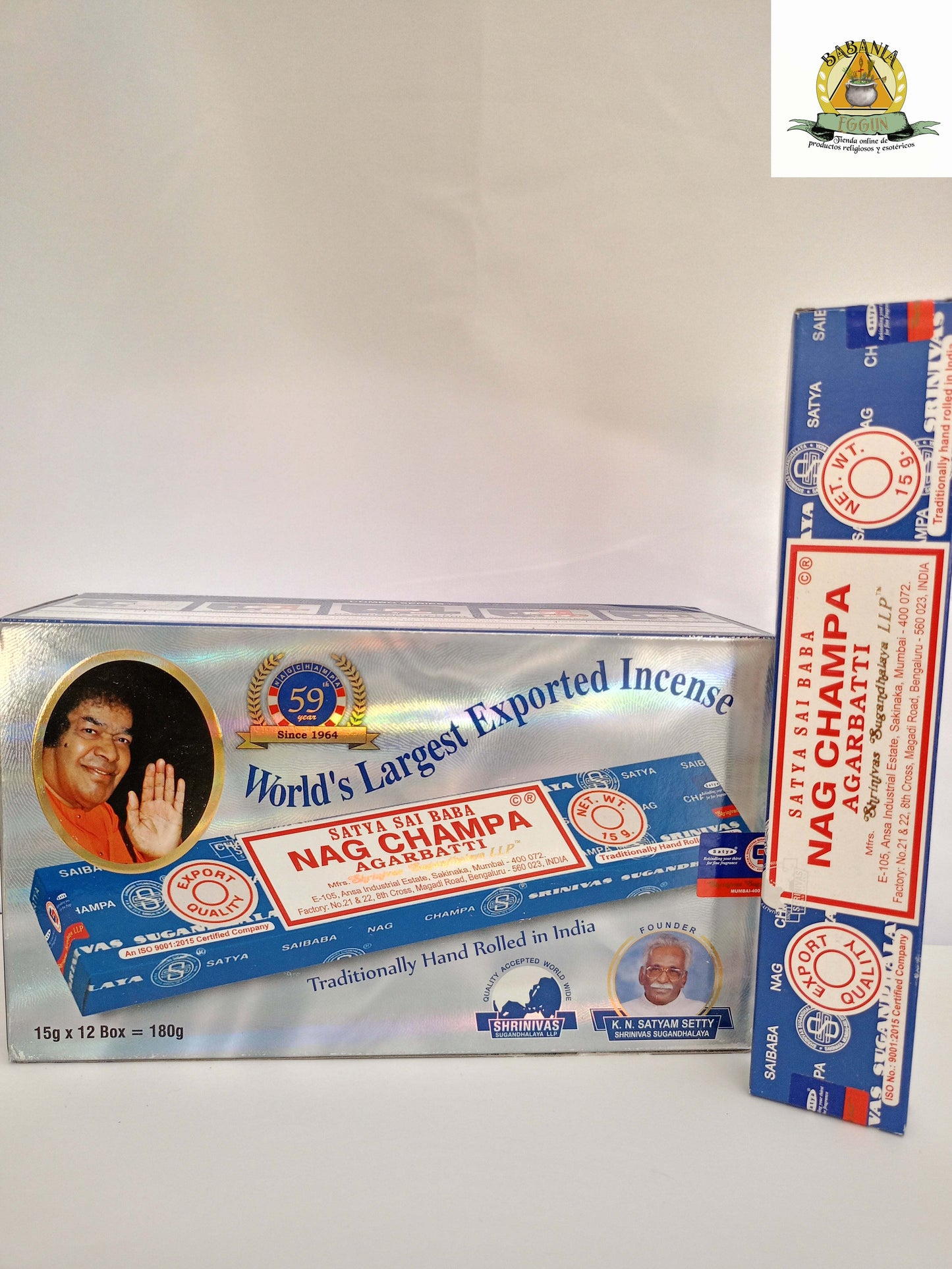 INCIENSO NAG CHAMPA X caja de 15gr