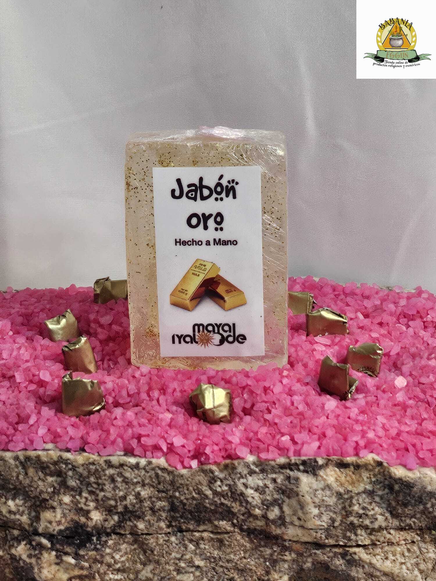 SAVON DORÉ aux morceaux d'or FAIT MAIN 100 GR