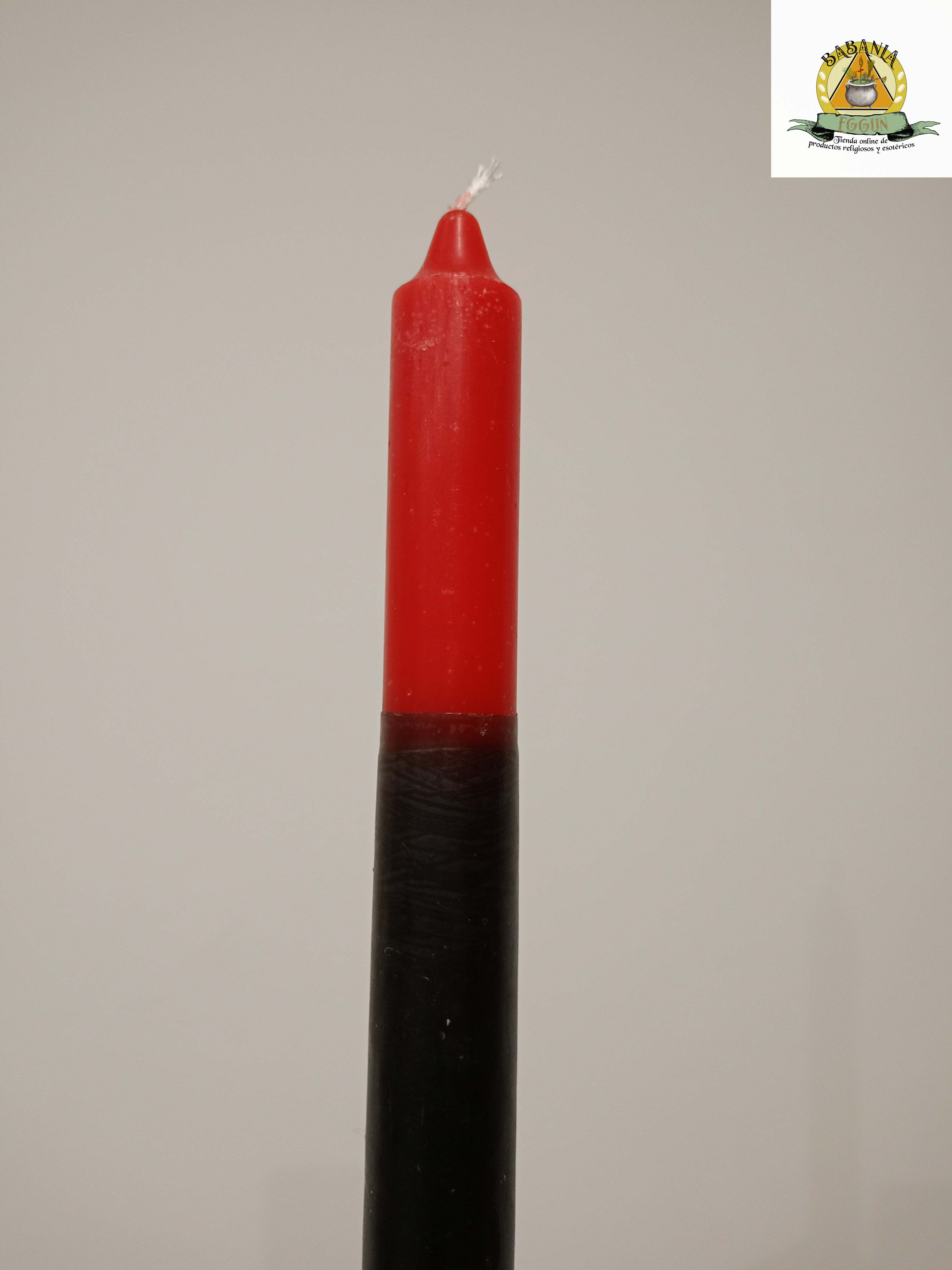 CANDELA ROSSA E NERA 18CM eleggua
