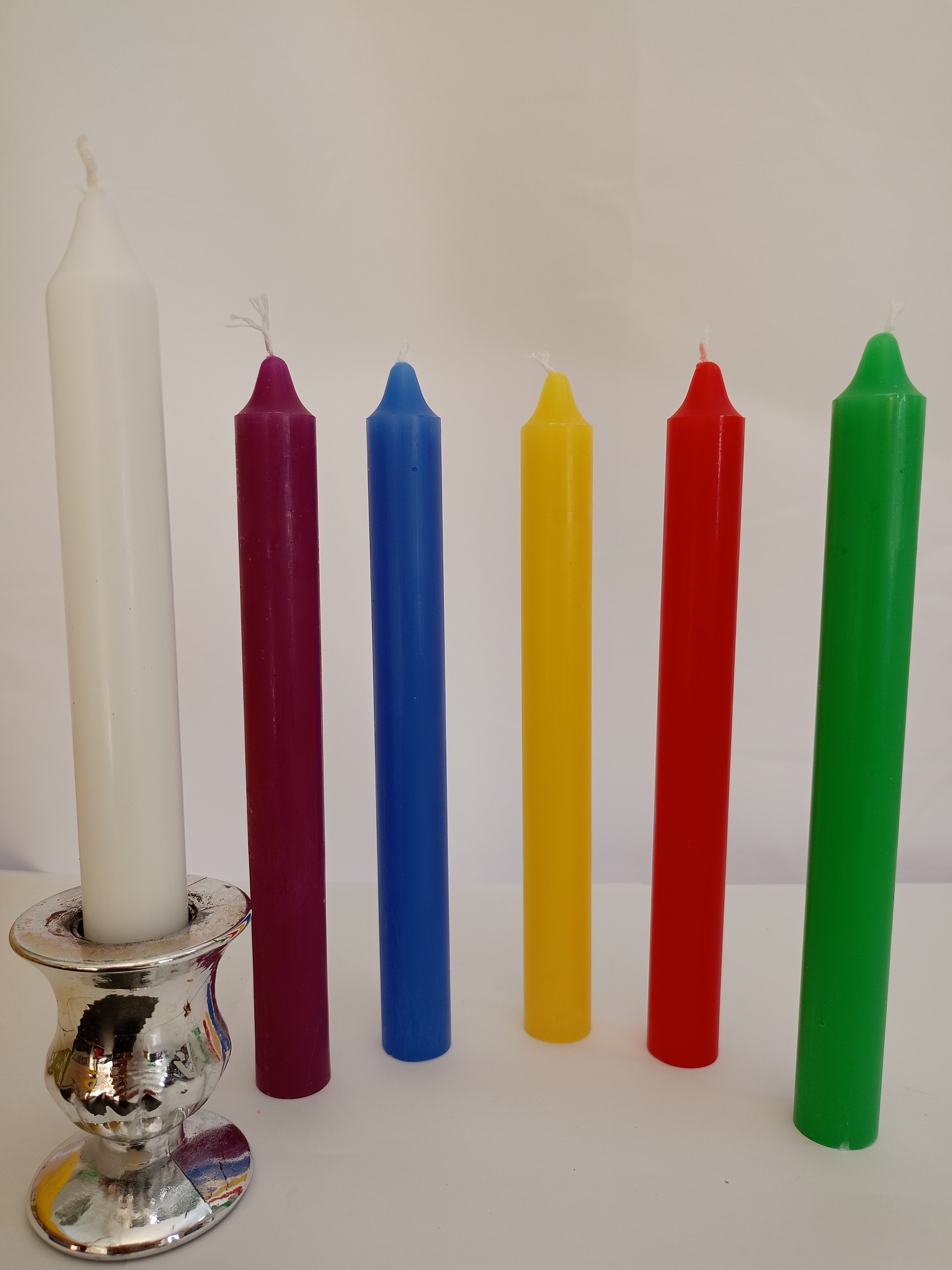 UNITÀ DI CANDELA VIOLA DA 18 CM