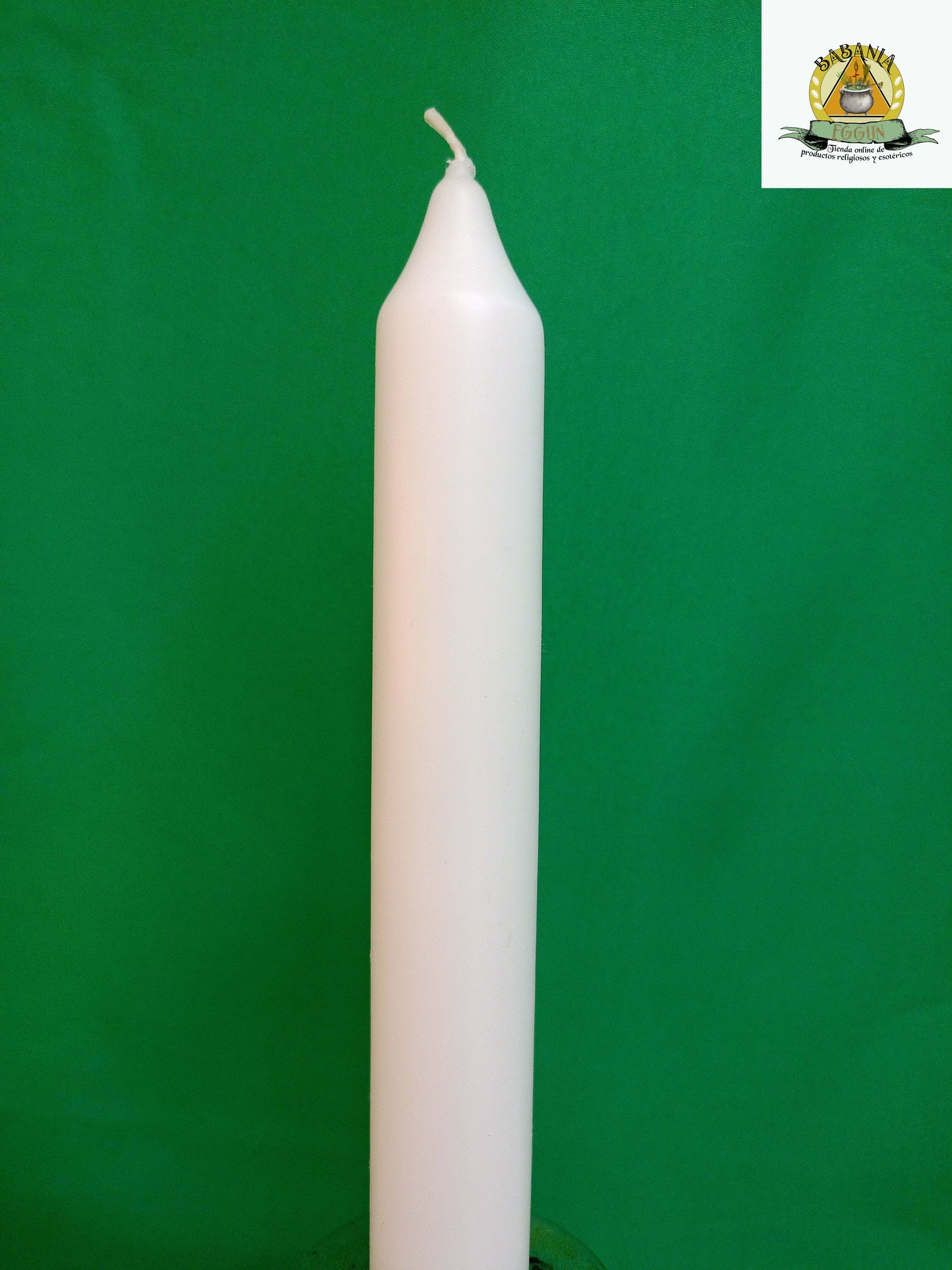 VELA ALARGADA BLANCA 180 X 21.5MM