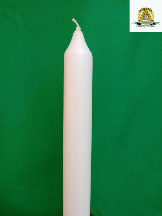VELA ALARGADA BLANCA 180 X 21.5MM