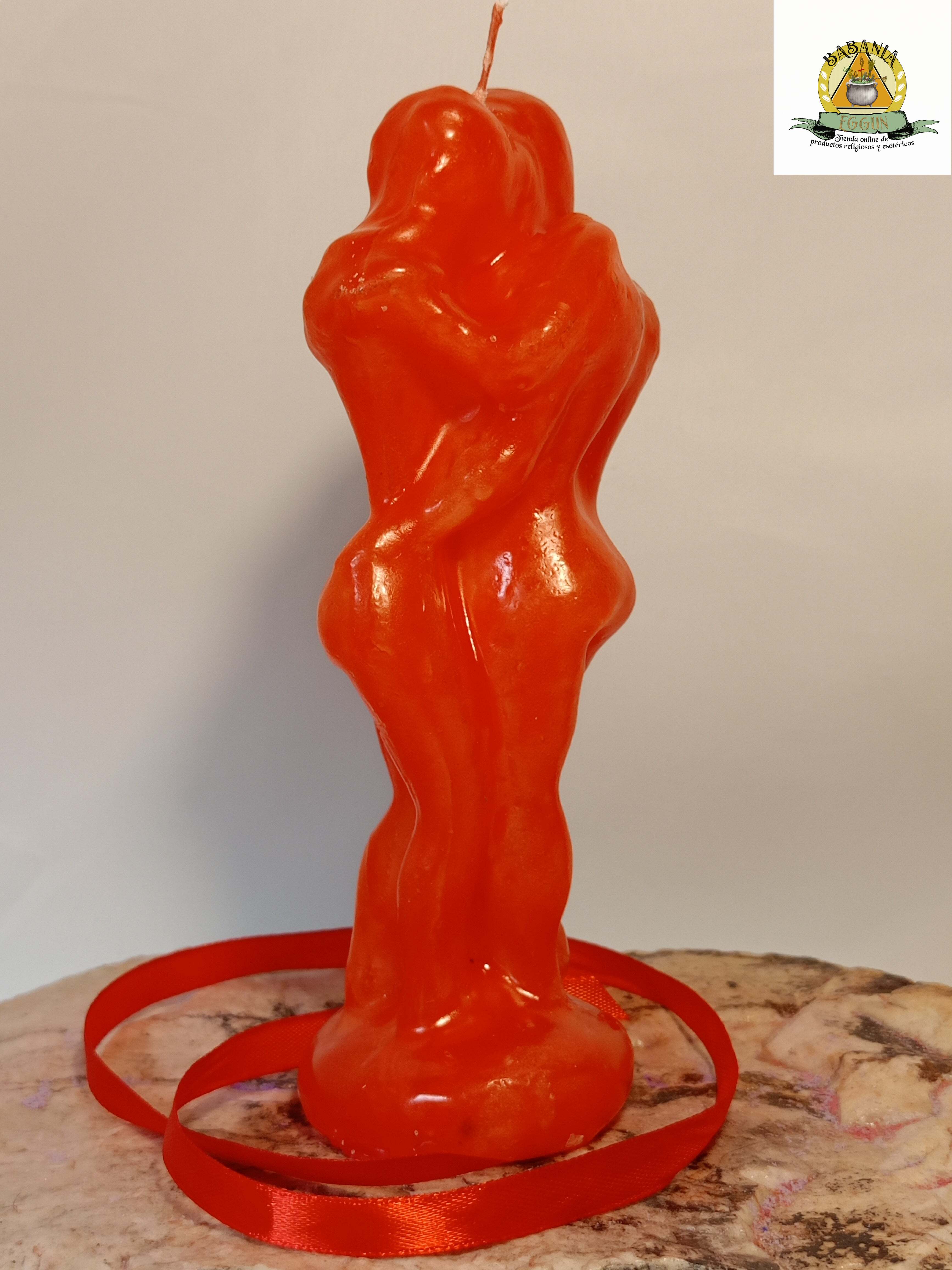 CANDELA UNIONE DONNA-DONNA 14 cm (rossa)