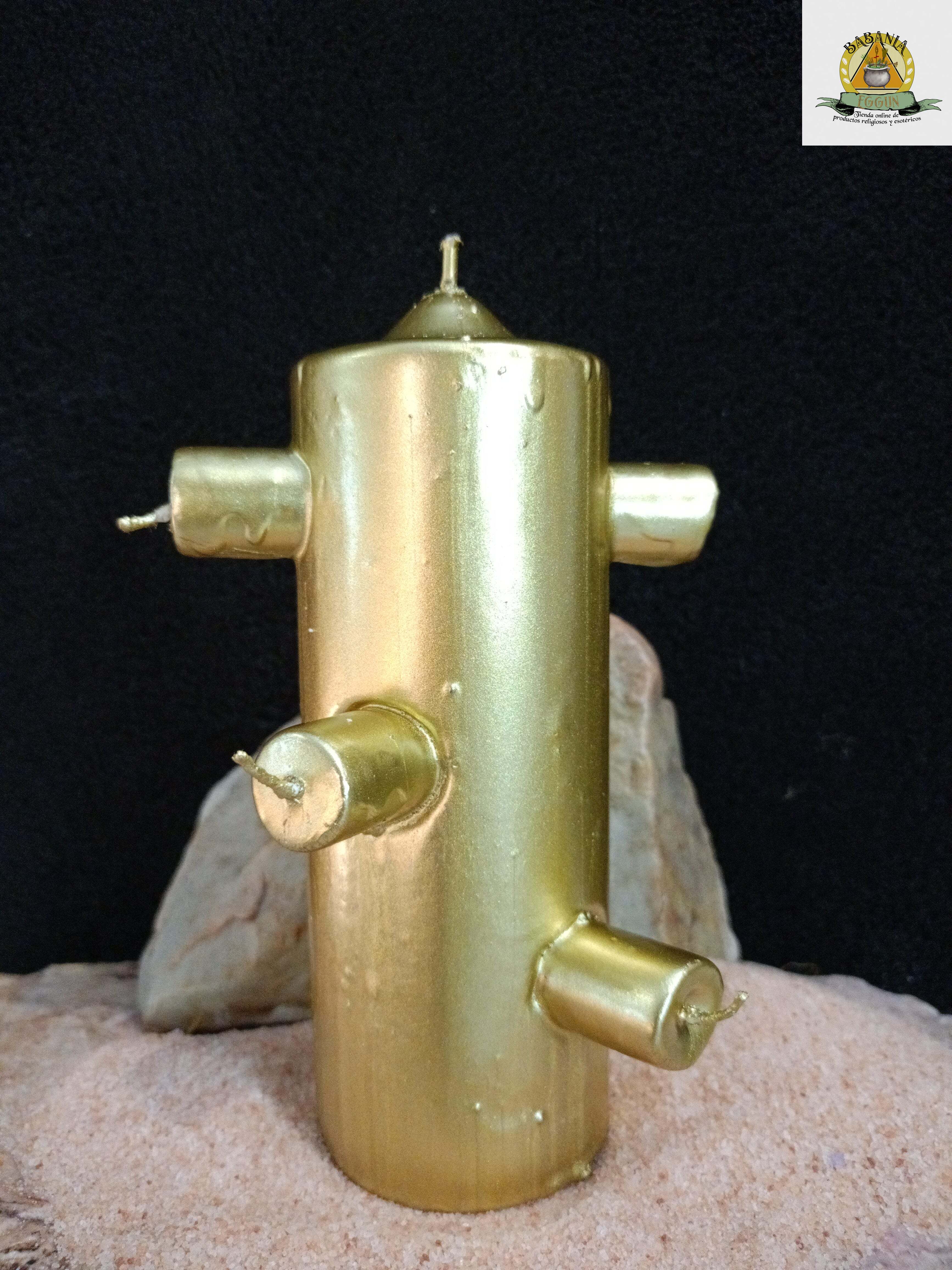 CANDELA ORO A 7 STOPPINI