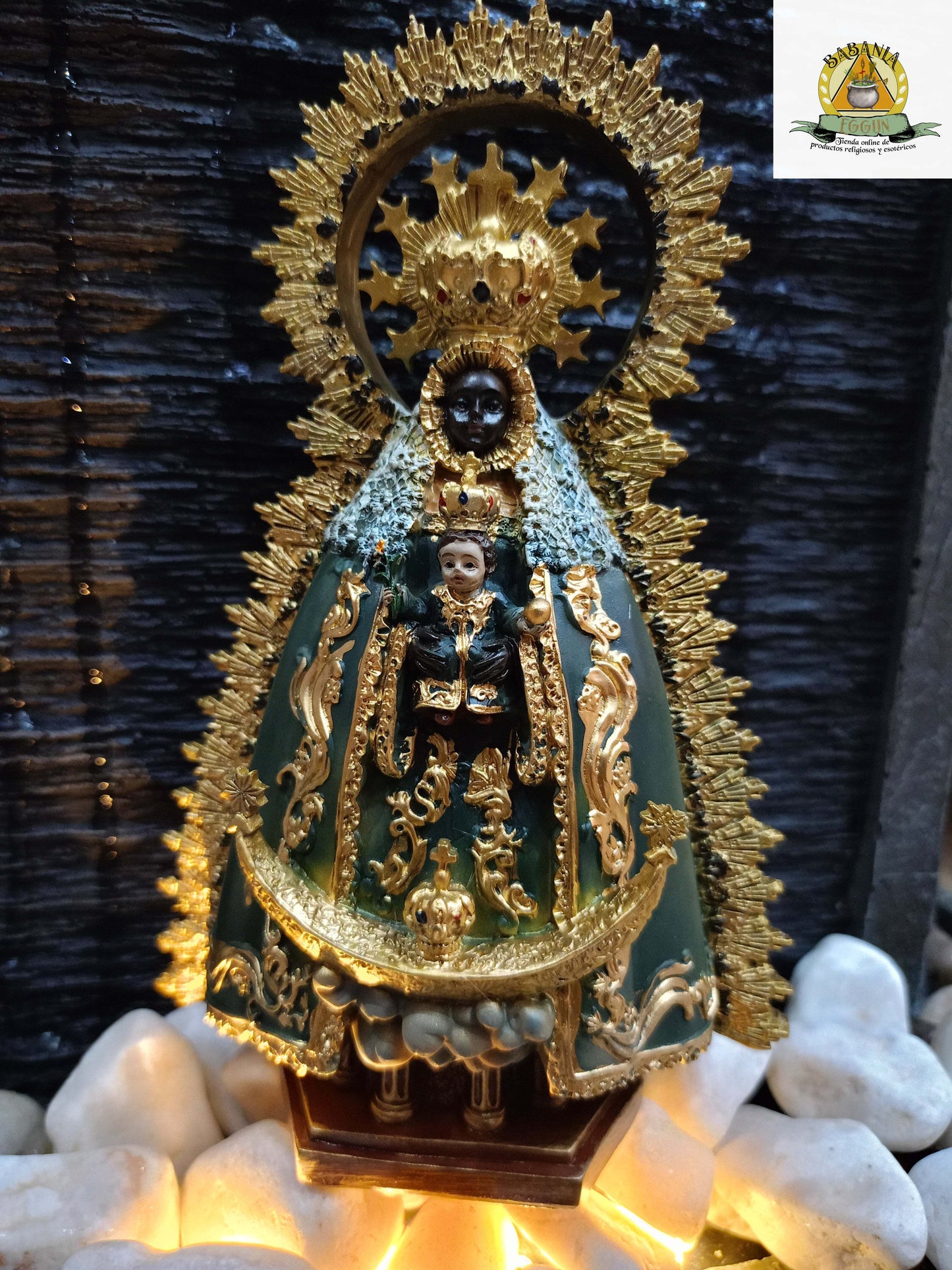 VIRGEN DE REGLA-CHIPIONA 17CM  (YEMAYA)