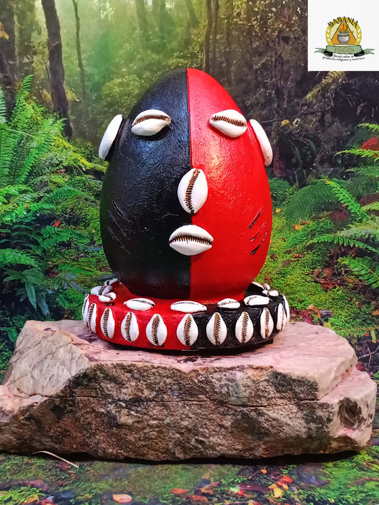 CABEZA ELEGGUA SANTERIA, PALO MAYOMBE CANDOMBLE , YORUBA 26cm