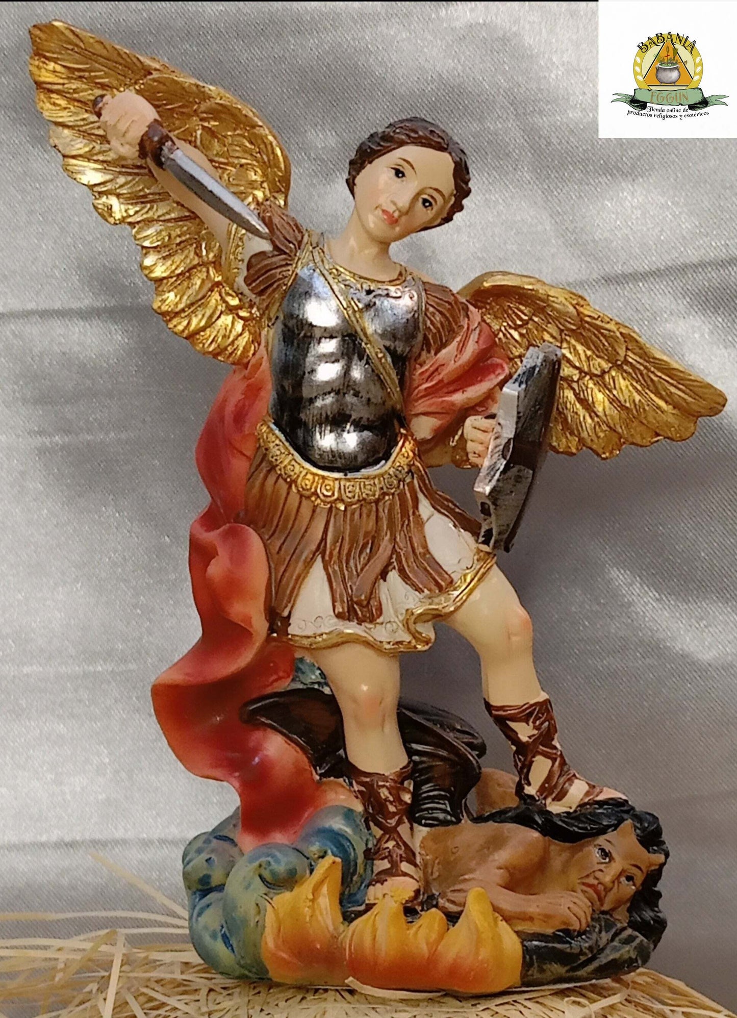 ESTATUA ARCANGEL SAN MIGUEL 14 CM
