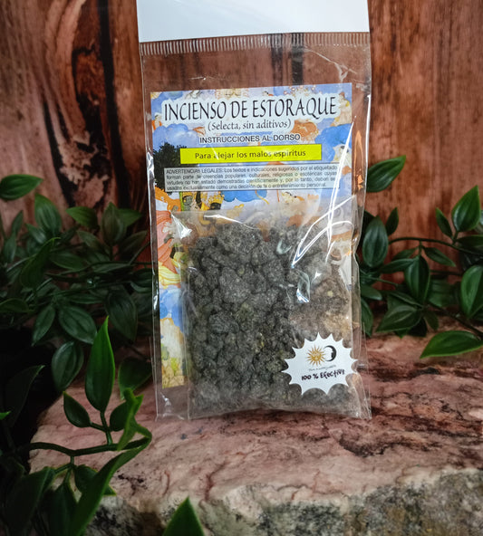 INCIENSO ESTORAQUE EN GRANO 35GR APROX limpiezas espirituales