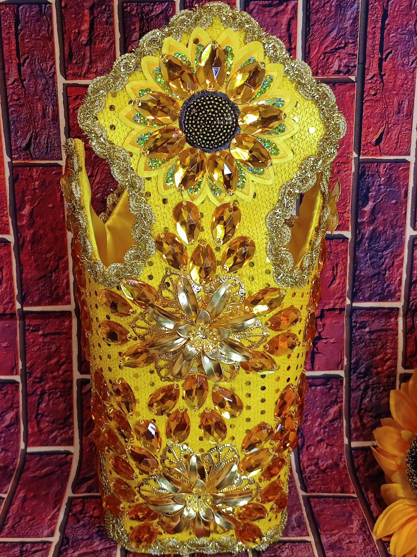 CORONA DECORADA OSHUN GRANDE (personalizable)