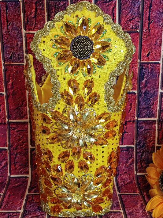 CORONA DECORADA OSHUN GRANDE (personalizable)