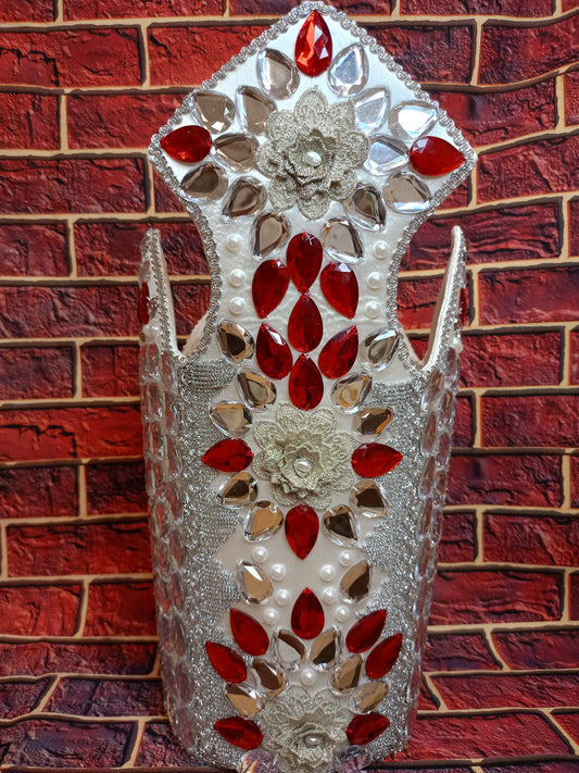 CORONA DECORADA OBATALA AYAGUNA GRANDE (personaliza)