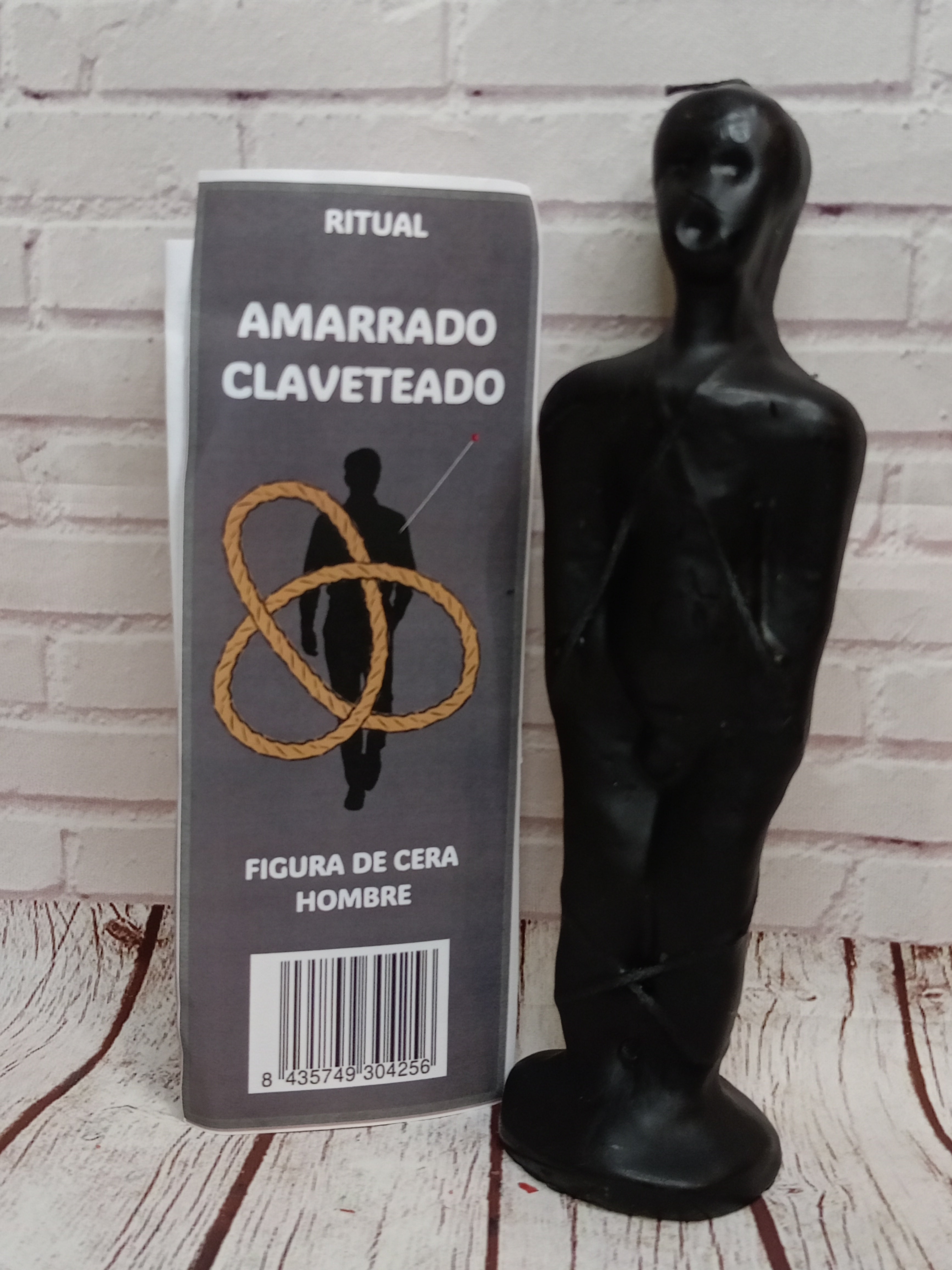 RITUAL AMARRADO Y CLAVETEADO NEGRO (HOMBRE)
