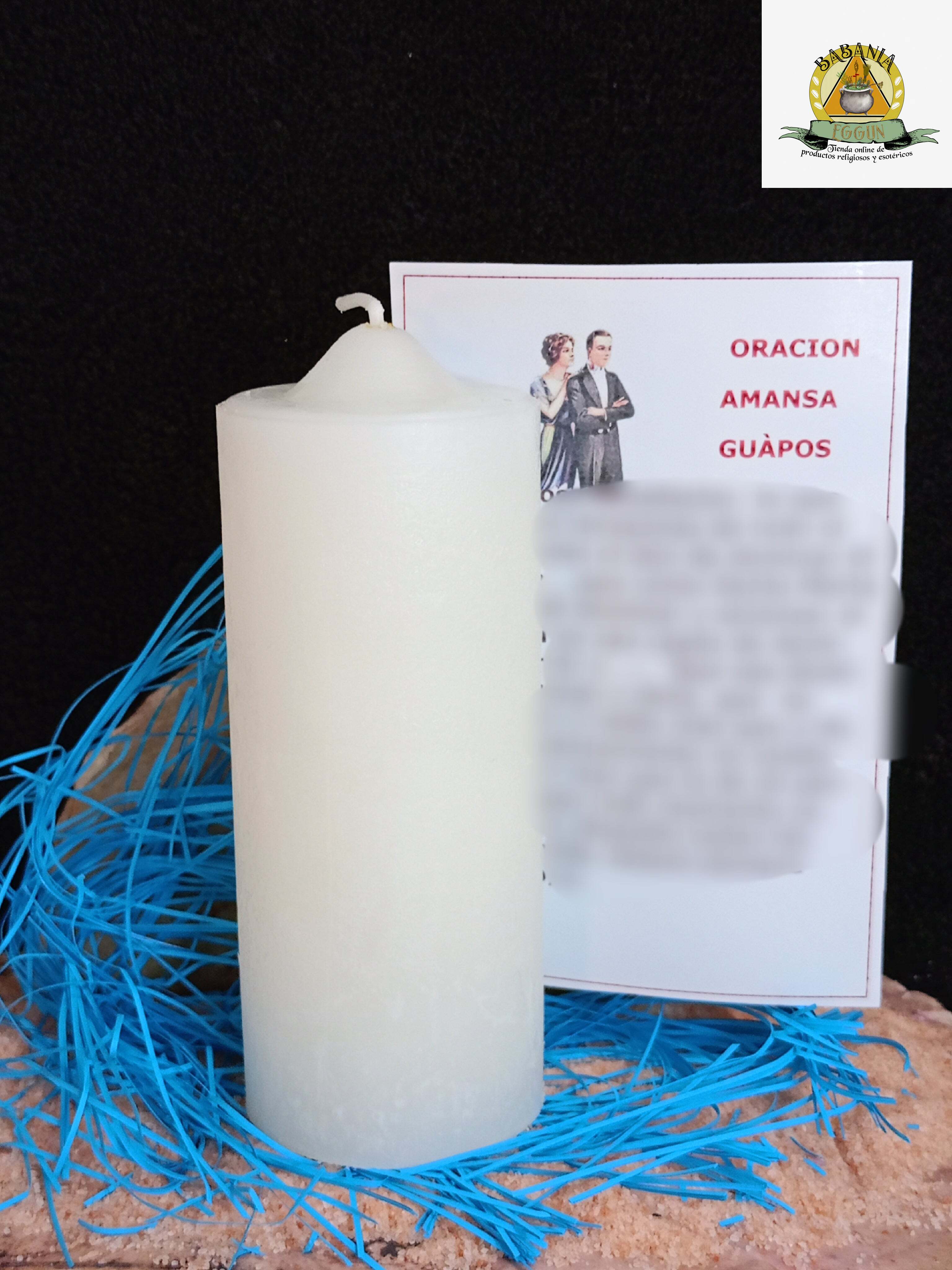 VELON CON ORACION AMANSA GUAPO
